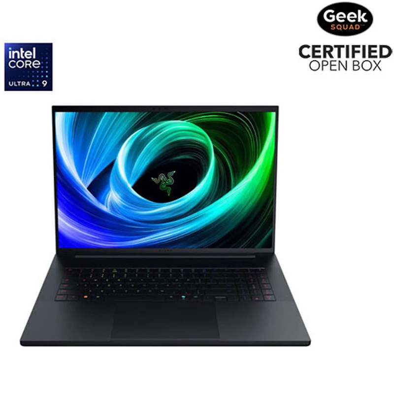 Boîte ouverte - Portable de jeu de 18 po Blade de Razer - Noir (Core Ultra 9 275HX d'Intel/RAM 32 Go/SSD 1 To/RTX 5070 Ti)