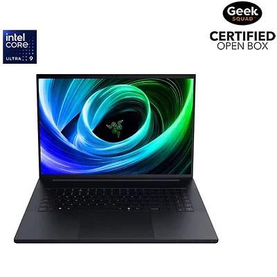 Boîte ouverte - Portable de jeu de 18 po Blade de Razer - Noir (Core Ultra 9 275HX d'Intel/RAM 32 Go/SSD 1 To/RTX 5070 Ti)