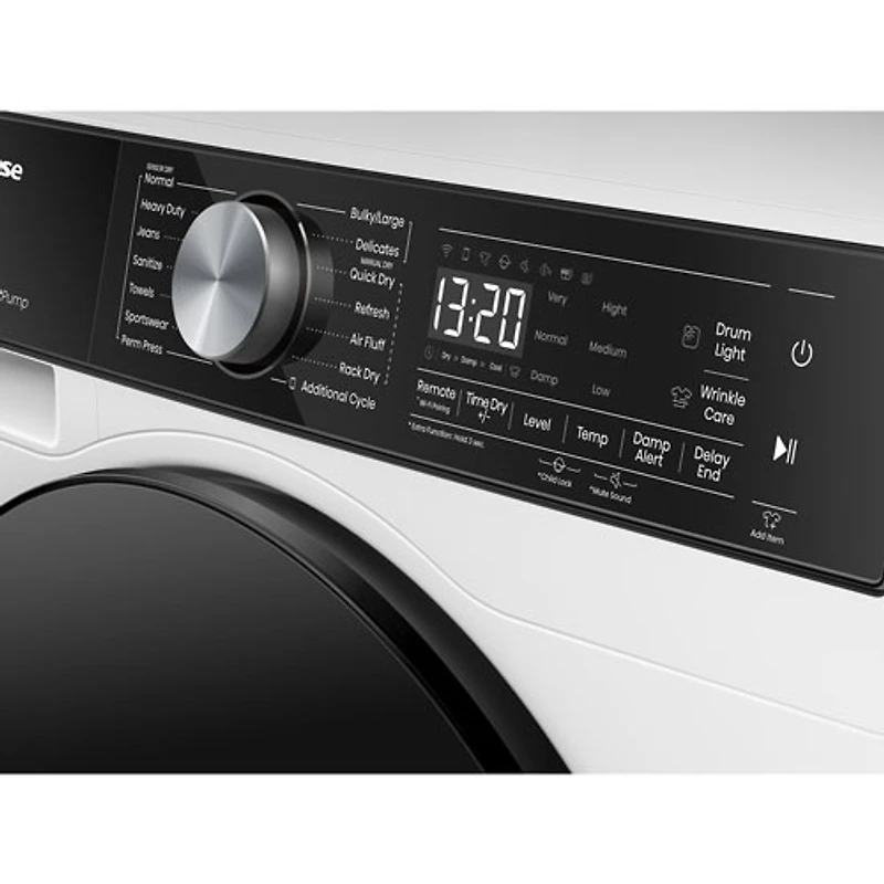 Hisense 4.5 Cu. Ft. Electric Steam Dryer (DH5S452BW) - White