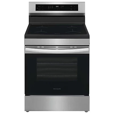 Cuisinière à induction autonome avec convection véritable et 4 éléments 5,3 pi³ 30 po de Frigidaire (FCRI306CAS) - Acier inoxydable