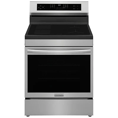 Cuisinière à induction autonome avec convection véritable et friture à l'air de 4 éléments 5,3 pi³ 30 po Gallery de Frigidaire (GCRI306CBF) - Acier inoxydable