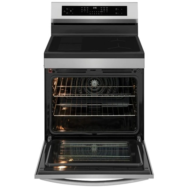 Cuisinière à induction autonome avec convection véritable et friture à l'air de 4 éléments 5,3 pi³ 30 po Gallery de Frigidaire (GCRI306CBF) - Acier inoxydable