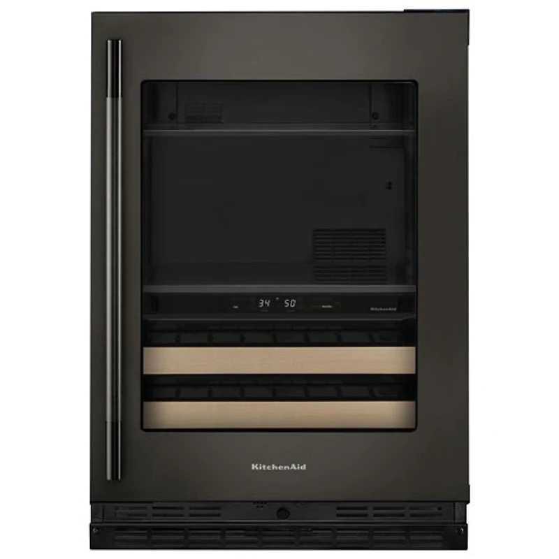 Kitchenaid 4.89 Cu. Ft. Freestanding Bar Fridge (KUBR524SBE) - Black Ore