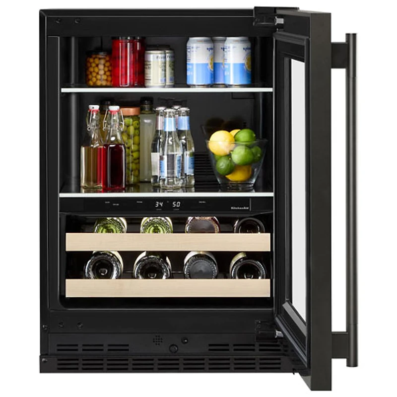 Kitchenaid 4.89 Cu. Ft. Freestanding Bar Fridge (KUBR524SBE) - Black Ore