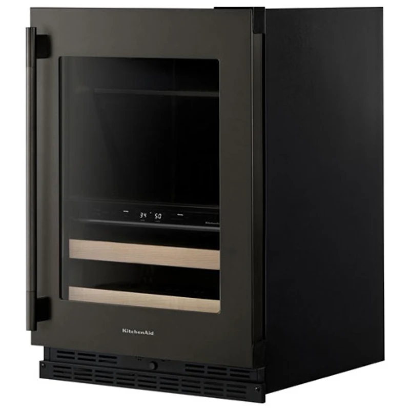 Kitchenaid 4.89 Cu. Ft. Freestanding Bar Fridge (KUBR524SBE) - Black Ore