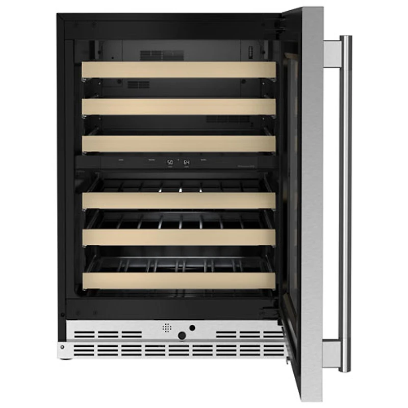 Kitchenaid 46-Bottle Freestanding Wine Cellar (KUWR524SPS) - PrintShield Stainless Finish