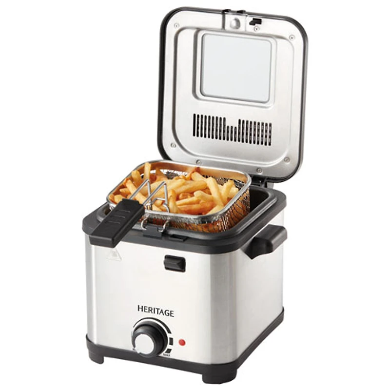 Friteuse à immersion compacte d'Heritage - 1,5 L/1,6 pinte - Acier inoxydable