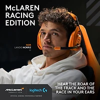 Logitech G A50X LIGHTSPEED McLaren Edition Wireless Gaming Headset with Base Station - Orange - Only at Best Buy