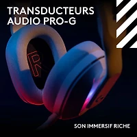 Casque de jeu sans fil Astro A20 X LIGHTSPEED de Logitech pour Switch/PS5/Xbox - Blanc
