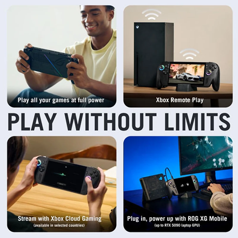 ASUS ROG Xbox Ally X 7" Touch Gaming Console - Black (AMD Ryzen Z2 Extreme/24GB RAM/1TB SSD/Windows 11) - Exclusive Retail Partner