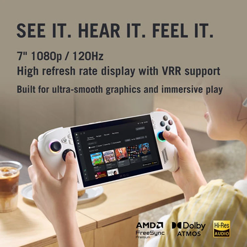 ASUS ROG Xbox Ally 7" Touch Gaming Console - White (AMD Ryzen Z2 A/16GB RAM/512GB SSD/Windows 11)