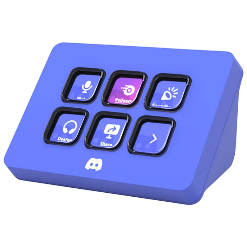 Stream Deck Mini d'Elgato - Édition Discord - Bleu violet