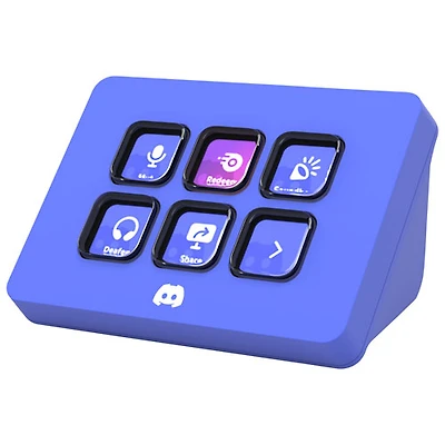 Stream Deck Mini d'Elgato - Édition Discord - Bleu violet