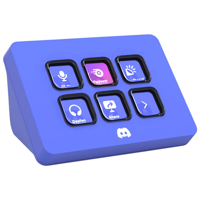 Stream Deck Mini d'Elgato - Édition Discord - Bleu violet