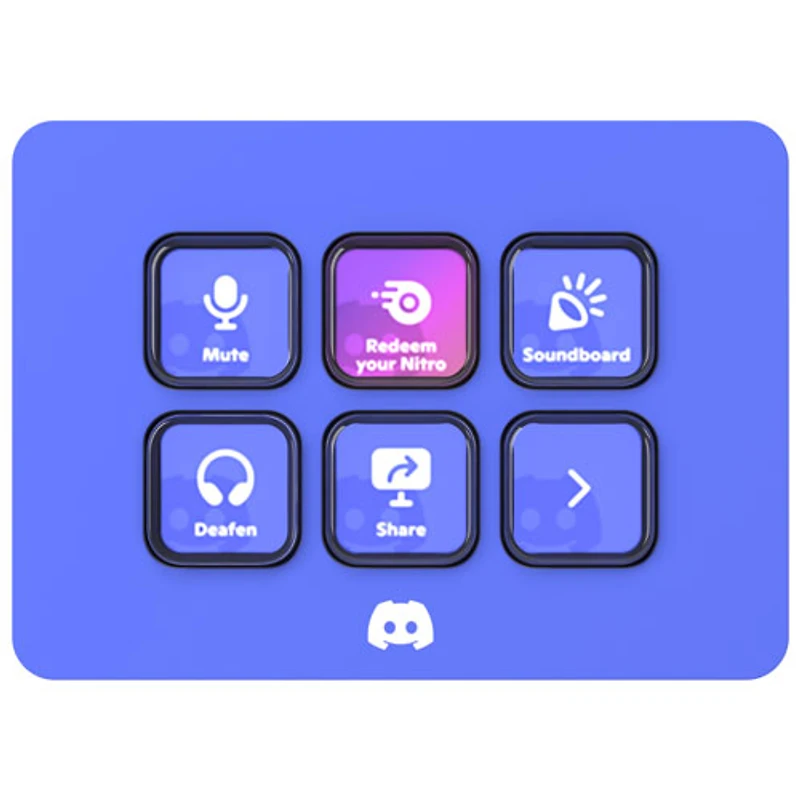 Stream Deck Mini d'Elgato - Édition Discord - Bleu violet