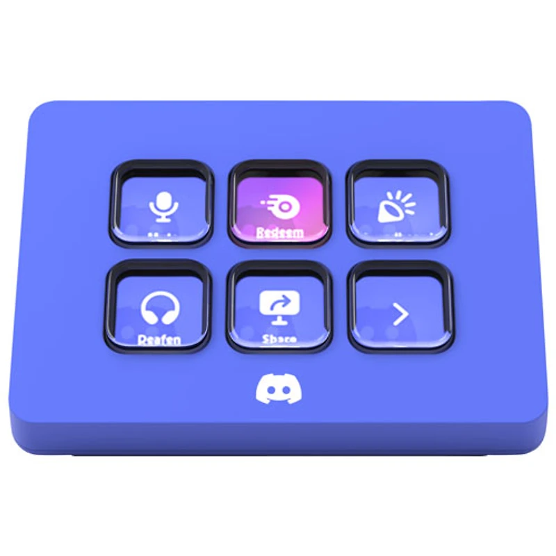 Stream Deck Mini d'Elgato - Édition Discord - Bleu violet