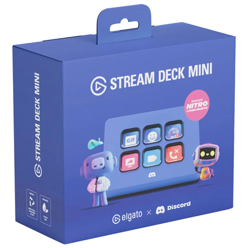Stream Deck Mini d'Elgato - Édition Discord - Bleu violet