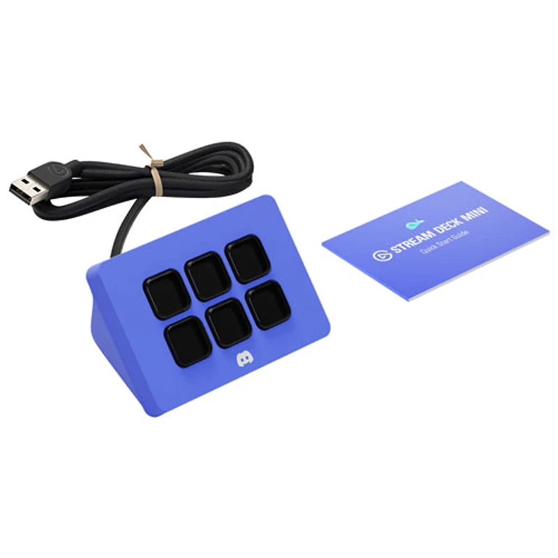 Stream Deck Mini d'Elgato - Édition Discord - Bleu violet