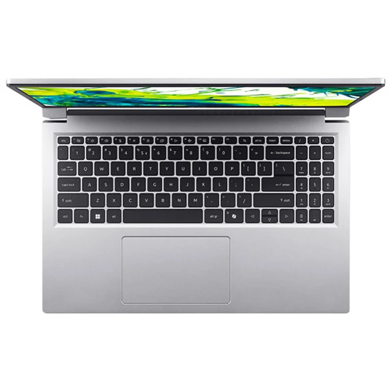 Portable Aspire Light 15 de 15,6 po d'Acer - Argenté clair (N150 d'Intel/RAM 4 Go/SSD 128 Go/Windows 11S) - Anglais