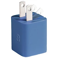 Chargeur mural USB-C GaN de 30 W Vibrance avec câble USB-C de 1,5 m de LOGiiX - Bleu minuit