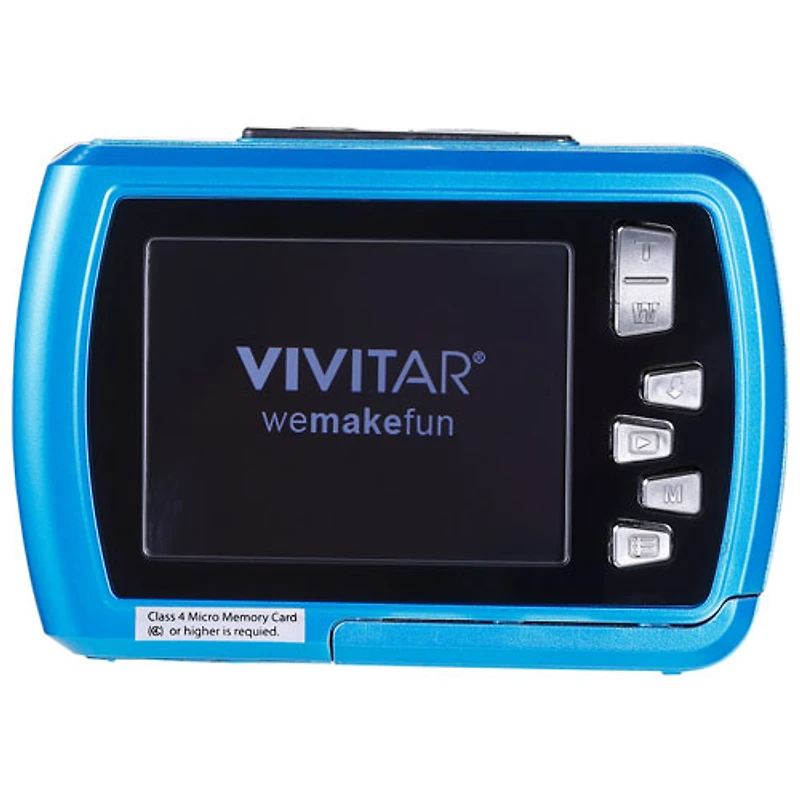 Vivitar VS048 Waterproof 16MP 4x Zoom Digital Camera - Teal