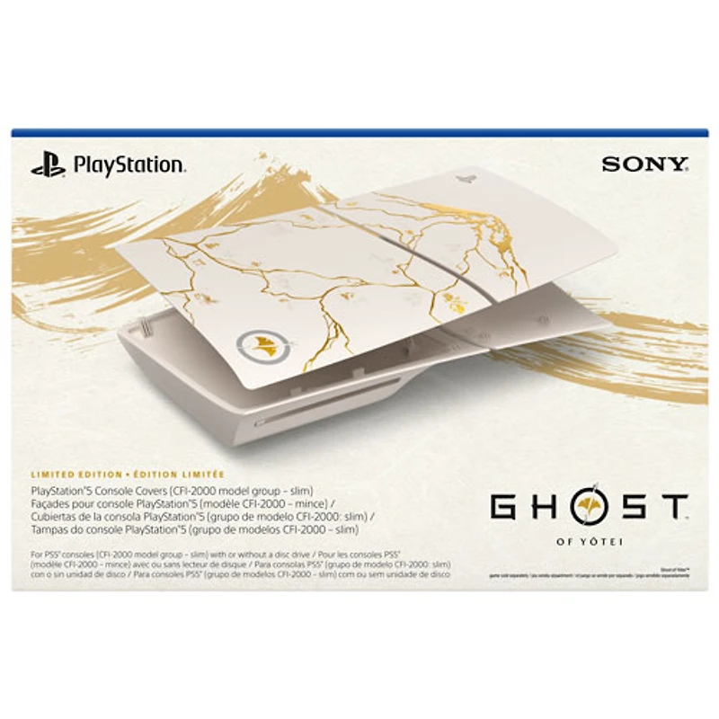 PlayStation 5 Slim Console Cover - Ghost of Yōtei Gold Limited Edition
