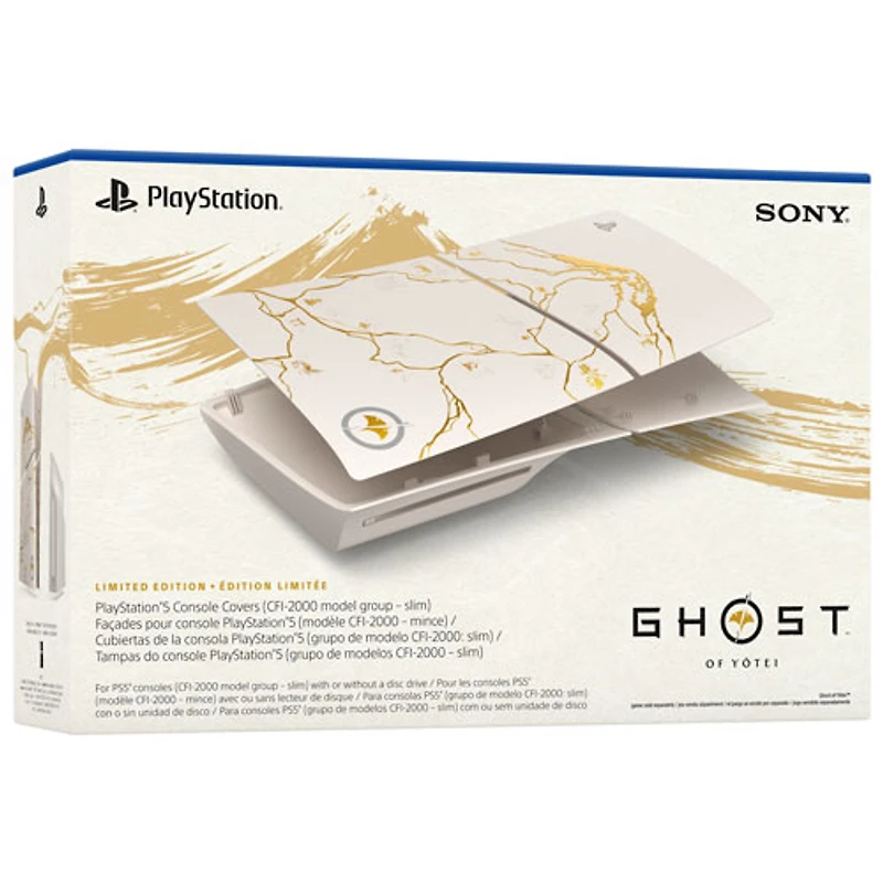 PlayStation 5 Slim Console Cover - Ghost of Yōtei Gold Limited Edition