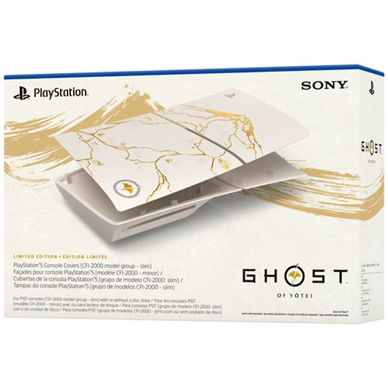 PlayStation 5 Slim Console Cover - Ghost of Yōtei Gold Limited Edition