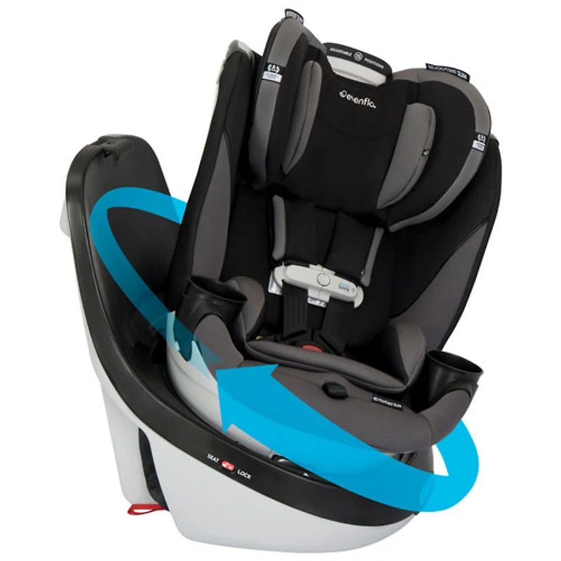 Evenflo Revolve360 Slim 2-in-1 Convertible Car Seat - Obsidian Black