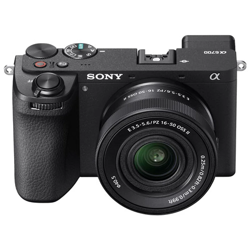 Appareil photo sans miroir à objectif interchangeable Alpha 6700 APS-C avec objectif 16-50 mm de Sony - Noir