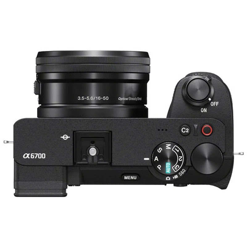 Appareil photo sans miroir à objectif interchangeable Alpha 6700 APS-C avec objectif 16-50 mm de Sony - Noir