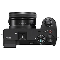 Appareil photo sans miroir à objectif interchangeable Alpha 6700 APS-C avec objectif 16-50 mm de Sony - Noir