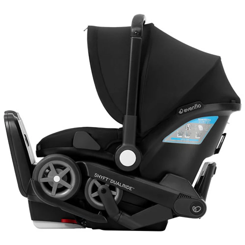 Evenflo Shyft DualRide Car Seat Stroller Combo - Beaufort Black