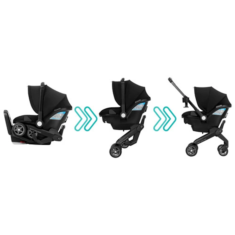 Evenflo Shyft DualRide Car Seat Stroller Combo - Beaufort Black