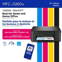 Imprimante à jet d'encre tout-en-un couleur sans fil MFC-J1260W de Brother