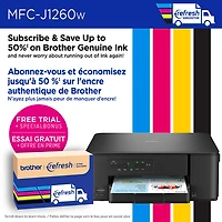 Brother MFC-J1260W Colour Wireless All-In-One Inkjet Printer