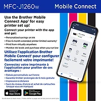 Brother MFC-J1260W Colour Wireless All-In-One Inkjet Printer