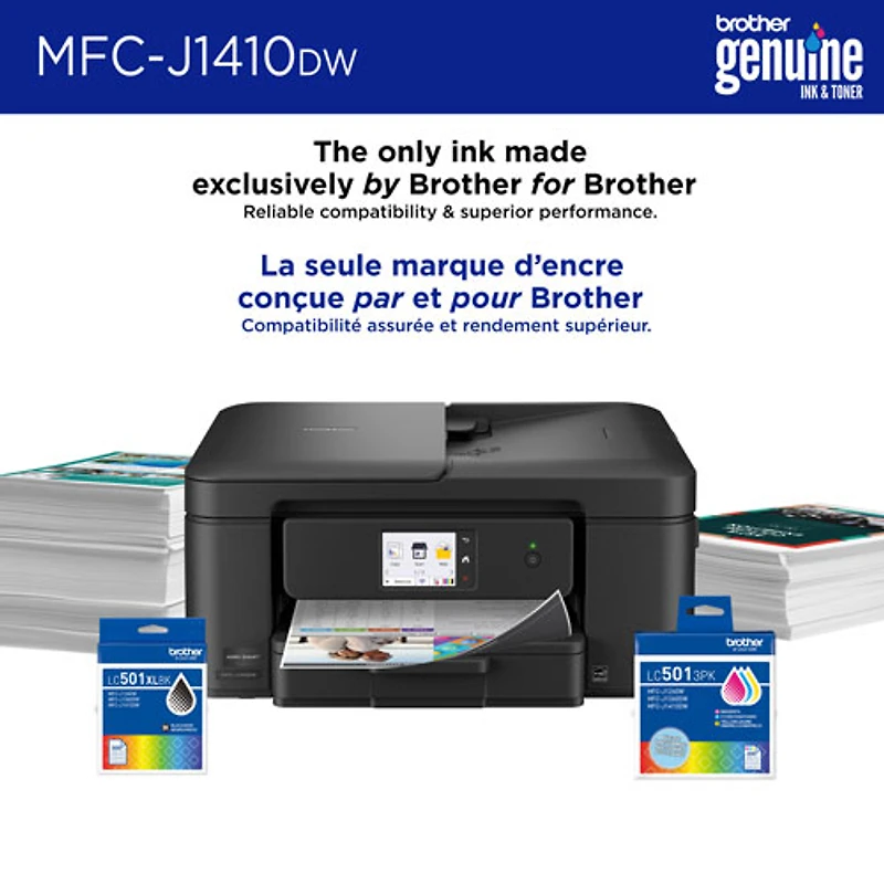 Brother MFC-J1410DW Colour Wireless All-In-One Inkjet Printer