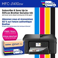 Brother MFC-J1410DW Colour Wireless All-In-One Inkjet Printer