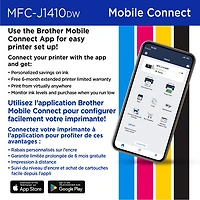 Brother MFC-J1410DW Colour Wireless All-In-One Inkjet Printer