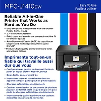 Brother MFC-J1410DW Colour Wireless All-In-One Inkjet Printer