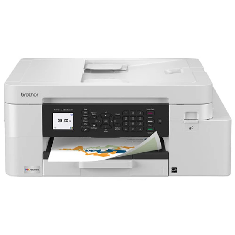Brother MFC-J4355DW Colour Wireless All-In-One Inkjet Printer with INKvestment Tank - White