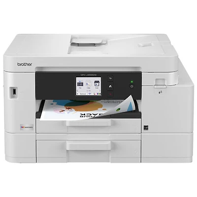 Brother MFCJ4555DW Colour Wireless All-In-One Inkjet Printer with INKvestment Tank - White