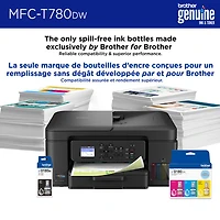 Brother MFC-T780DW Colour Wireless All-In-One Inkjet Printer with INKvestment Tank