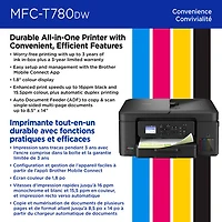 Brother MFC-T780DW Colour Wireless All-In-One Inkjet Printer with INKvestment Tank