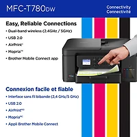 Brother MFC-T780DW Colour Wireless All-In-One Inkjet Printer with INKvestment Tank