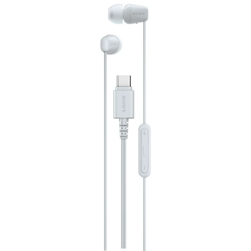 Sony IER-EX15C In-Ear Earbuds with USB-C Connector - White