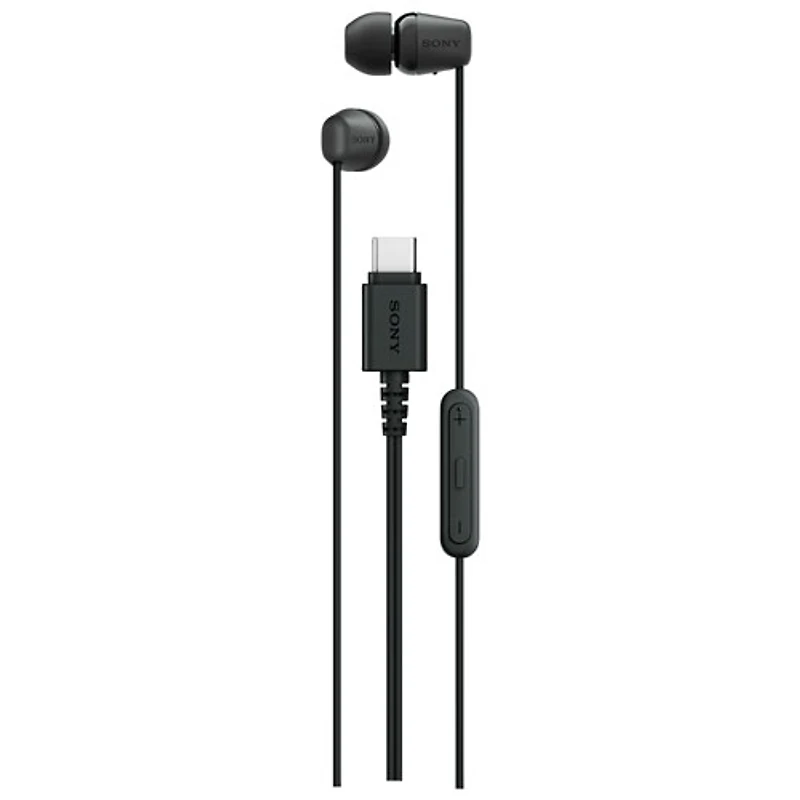 Sony IER-EX15C In-Ear Earbuds with USB-C Connector - Black