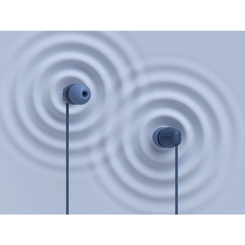 Écouteurs boutons IER-EX15C de Sony avec connecteur USB-C - Bleu