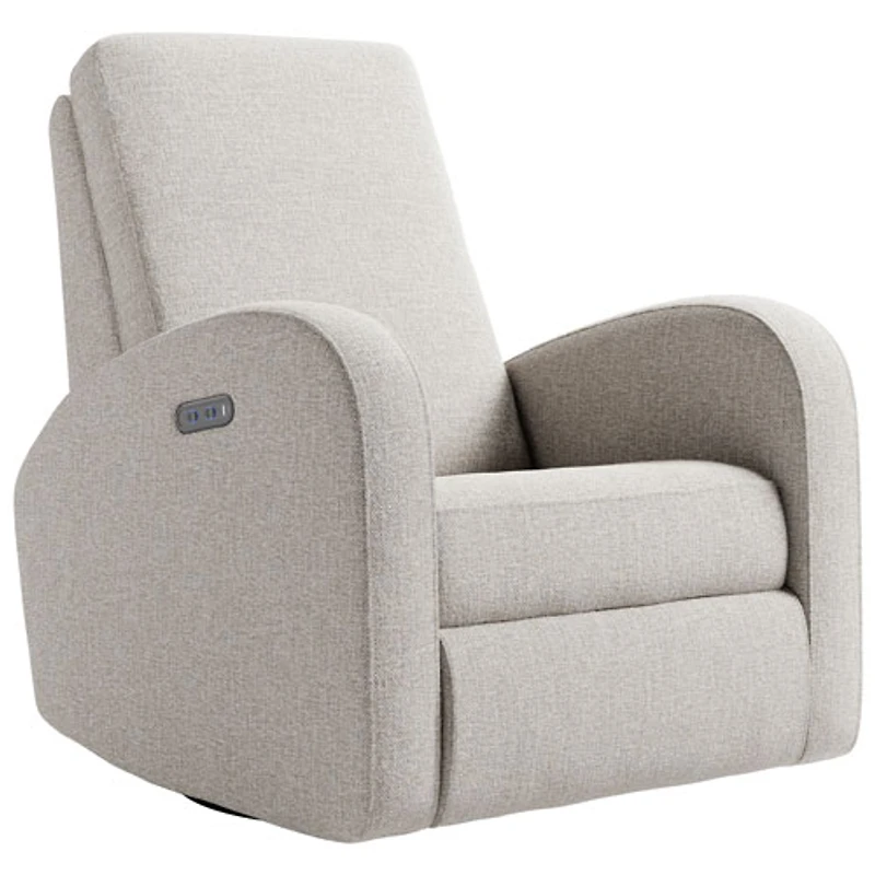 Fauteuil coulissant pivotant inclinable électrique Santa Monica de Storkcraft avec port de chargement USB - Natté dune